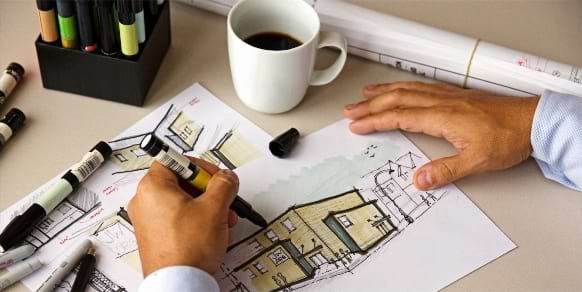 Creating renderings of Kingdom Hall under construction